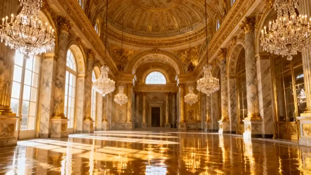  金色华丽宫殿大厅1011#横屏 	 