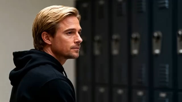  金发男子沉思特写964#横屏 	 