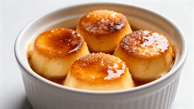  焦糖布丁特写镜头958#横屏 	 