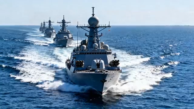  舰艇编队航行949#横屏 	 -