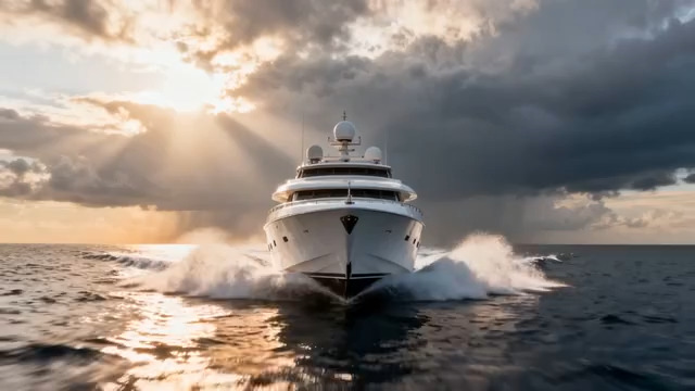  豪华游艇海上航行770#横屏 	 