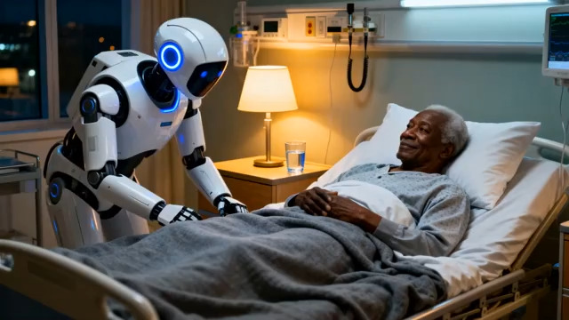  机器人护理老人温情时刻913#横屏 	 