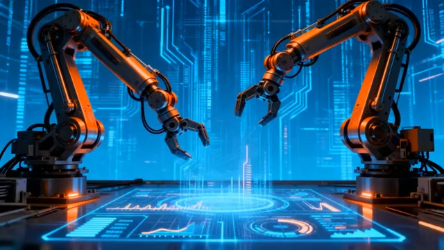  机械臂矩阵 智能工业未来920#横屏 	 