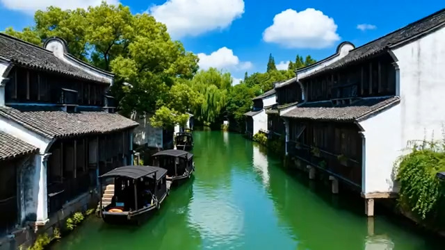  江南水乡古镇美景950#横屏 	 