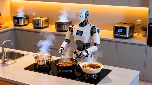  机器人烹饪美食917#横屏 	 