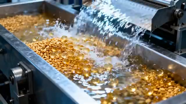  黄豆流水清洗加工877#横屏 	 