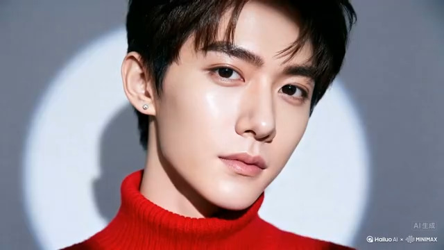  红衣少年正面人像837#横屏 	 -