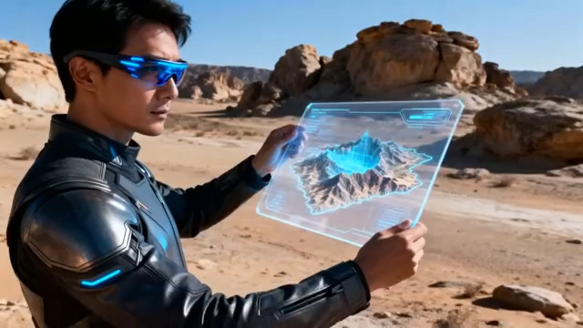  荒漠中的全息科技探索875#横屏 	 