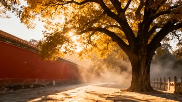  红墙下的金色秋韵804#横屏 	 