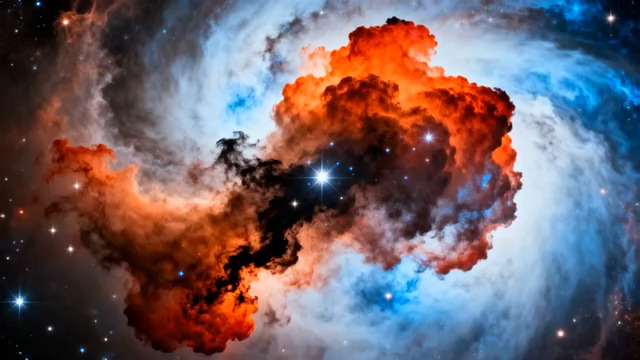  红色星云旋转动画822#横屏 	 