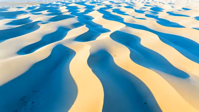  航拍沙漠沙丘纹理738#横屏 	 