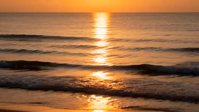  海上日出金色波光662#横屏 	 