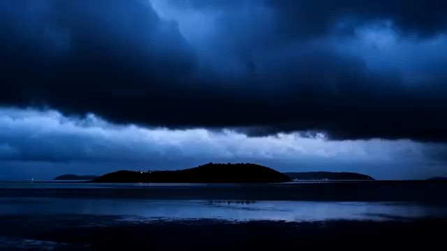  海面乌云雷电延时639#横屏 	 