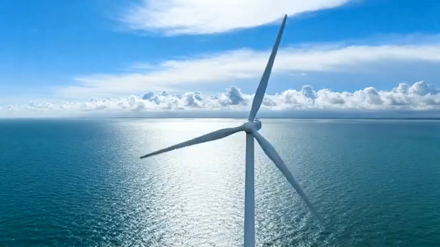  海上风力发电机转动650#横屏 	 -