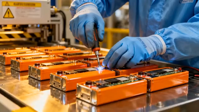  工厂电池生产组装480#横屏 	 