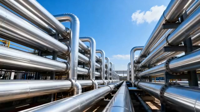  工业管道设施特写502#横屏 	 