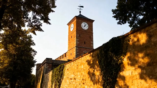  古城钟楼光影延时520#横屏 	 