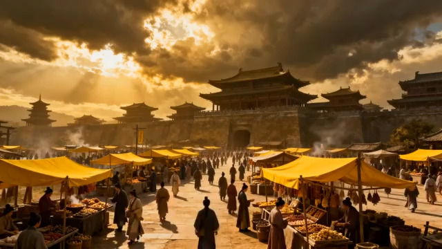  古代繁华集市528#横屏 	 