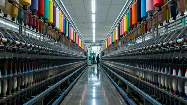  纺织厂车间生产线377#横屏 	 -