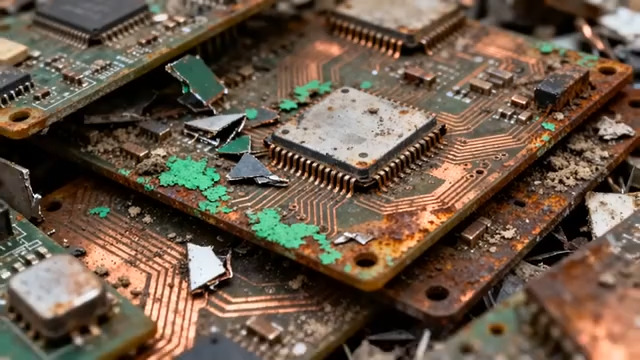  废弃电路板特写389#横屏 	 