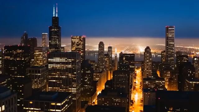  城市夜景延时摄影223#横屏 	 