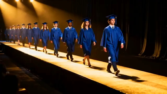  毕业季学生走秀时刻71#横屏 	 