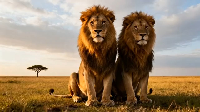  草原双狮霸气远眺127#横屏 	 