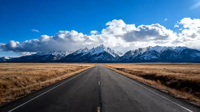  敞篷车驰骋公路风景134#横屏 	 