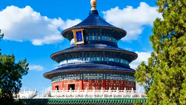  北京天坛祈年殿全景66#横屏 	 