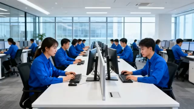  办公职场团队工作场景60#横屏 	 