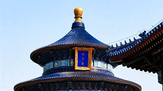  北京天坛祈年殿特写67#横屏 	 