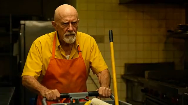  餐厅清洁工擦地96#横屏 	 