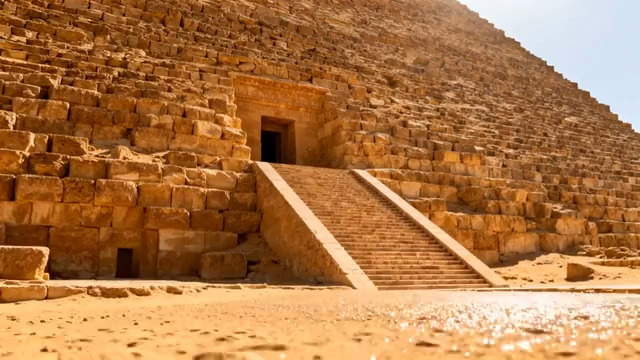  埃及金字塔近景实拍32#横屏 	 