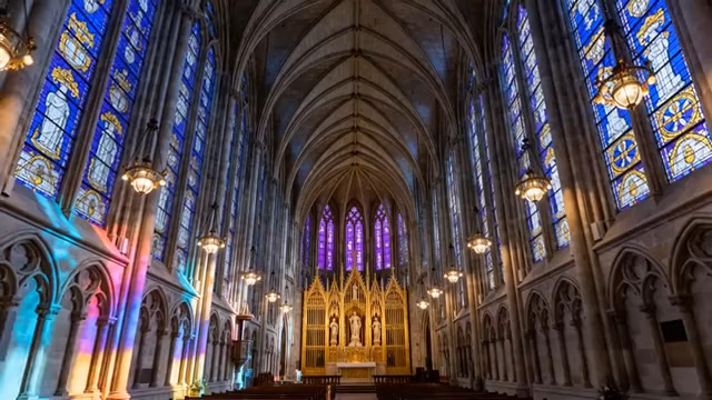  彩色玻璃窗光影85#横屏 	 