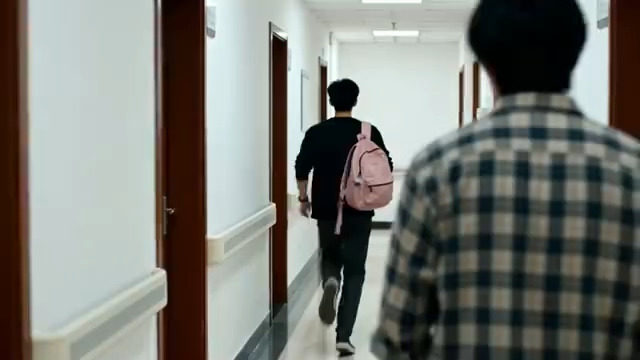  走廊里的背影3282#横屏 	 