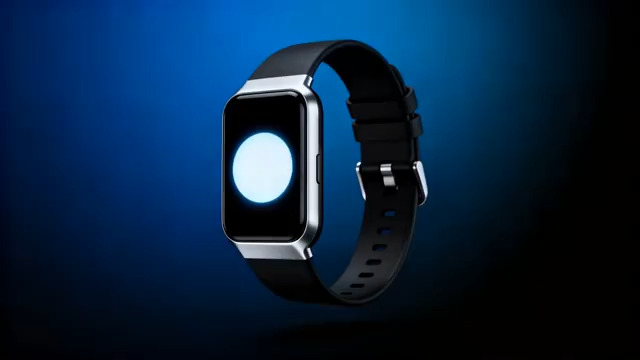  智能手表蓝色光效展示3188#横屏 	 