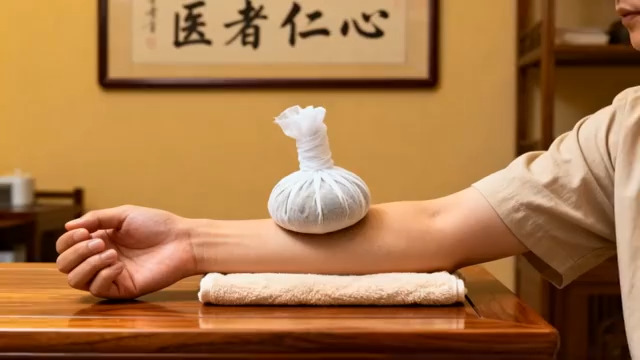  中医艾灸疗实拍3219#横屏 	 