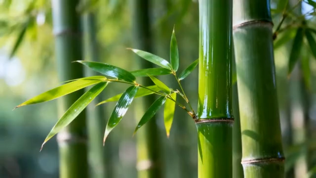  竹林摇曳青翠影像3228#横屏 	 -