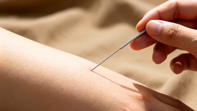  中医针灸疗实拍3222#横屏 	 