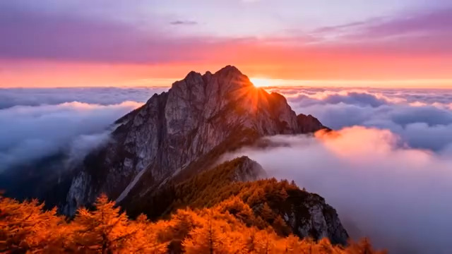  云海日出壮丽景观3103#横屏 	 