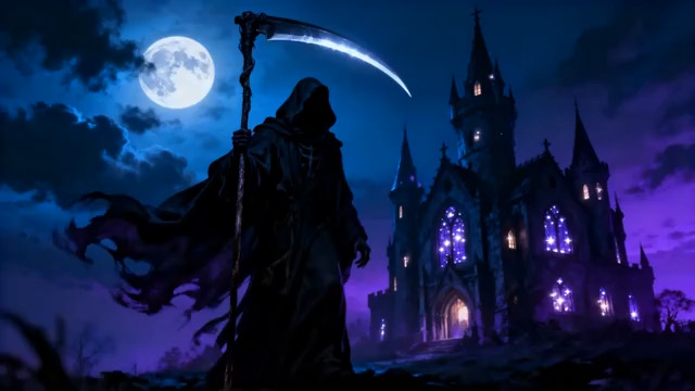  月夜死神与古堡3084#横屏 	 