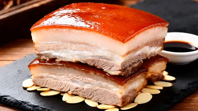  诱人红烧肉特写2985#横屏 	 