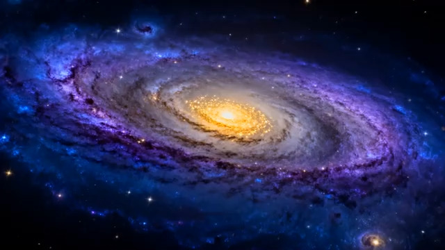  宇宙漩涡星云旋转2997#横屏 	 