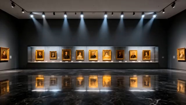  艺术展厅灯光秀2949#横屏 	 