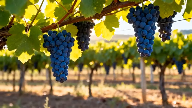  阳光下的紫葡萄串2864#横屏 	 