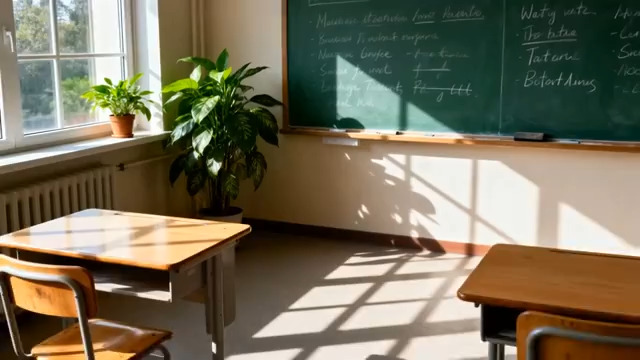  阳光教室空镜2768#横屏 	 