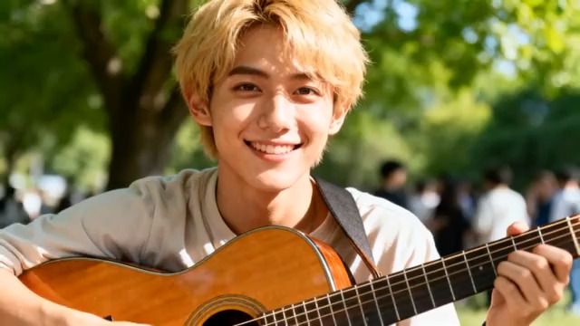  阳光下弹的少年2790#横屏 	 -