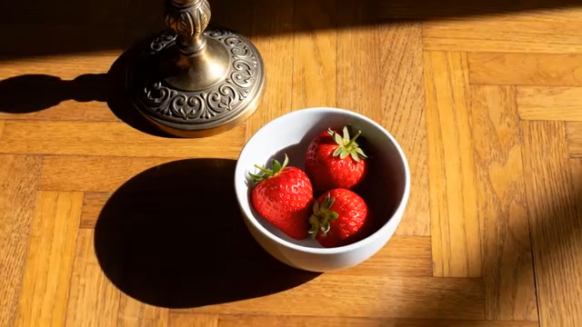  阳光下的草莓碗2797#横屏 	 -