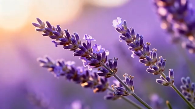  薰衣草花海唯美镜头2736#横屏 	 