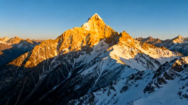  雪山金顶延时摄影2660#横屏 	 